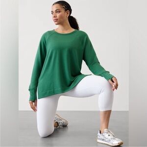 Athleta | Coaster Luxe Recover High Hip Sweatshirt | Trillium | Size XS